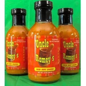 Uncle Romey's red hot sauce 3 pack