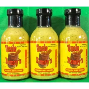 Uncle Romey's yellow hot sauce 3 pack