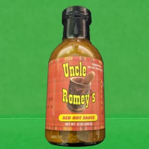 Uncle Romey's Red Hot Sauce 12 oz